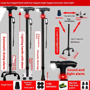 Smart LED Walking Cane – Non-Slip, Adjustable & SOS Alarm